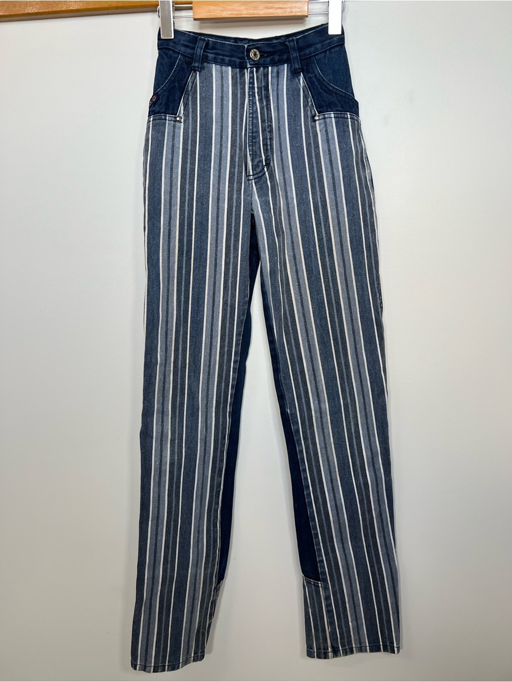 Vintage Blaze Striped Western Jeans | 0